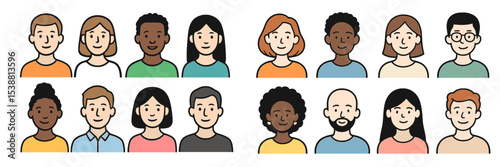 Diverse group of people smiling together in a relaxed setting showcasing inclusivity and friendship