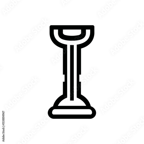 Toilet plunger illustrates cleaning hygiene in isolated background