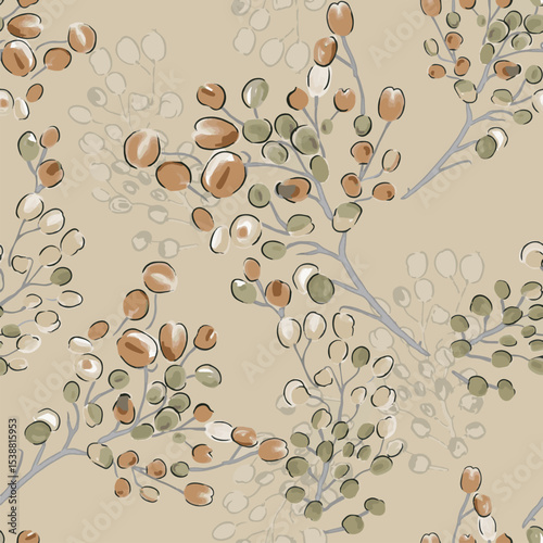 Artistic floral illustrations in a modern, expressive style. Ideal for textile design, decoration, backgrounds, and graphic elements