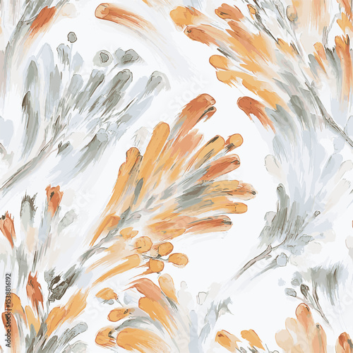 Artistic floral illustrations in a modern, expressive style. Ideal for textile design, decoration, backgrounds, and graphic elements