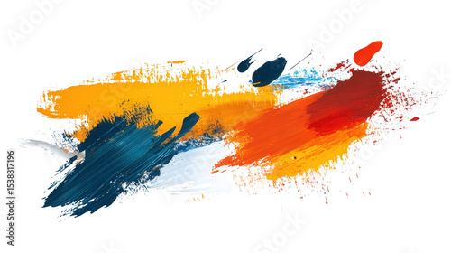 Artistic tapas bar menu with abstract paint stroke accents Transparent background, PNG file