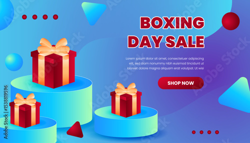 Boxing day sale marketing banner promotion campaign