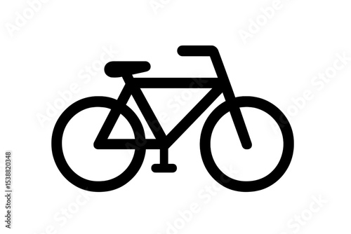 Bicycle illustration showcasing a simple design suitable for various contexts and creative projects