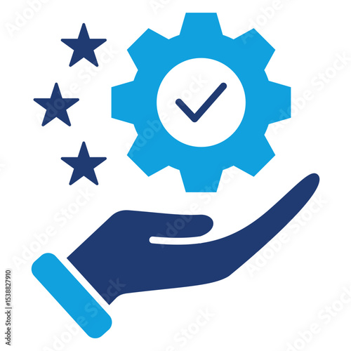 Responsibility Flat Blue Icon