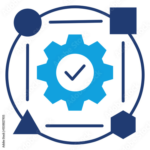 Adaptation Flat Blue Icon