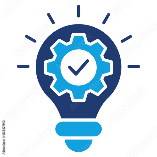 Innovation Flat Blue Icon