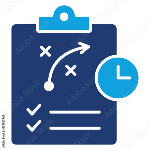 Plan Flat Blue Icon