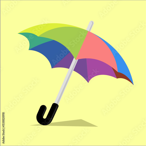 colorful umbrella vector illustration