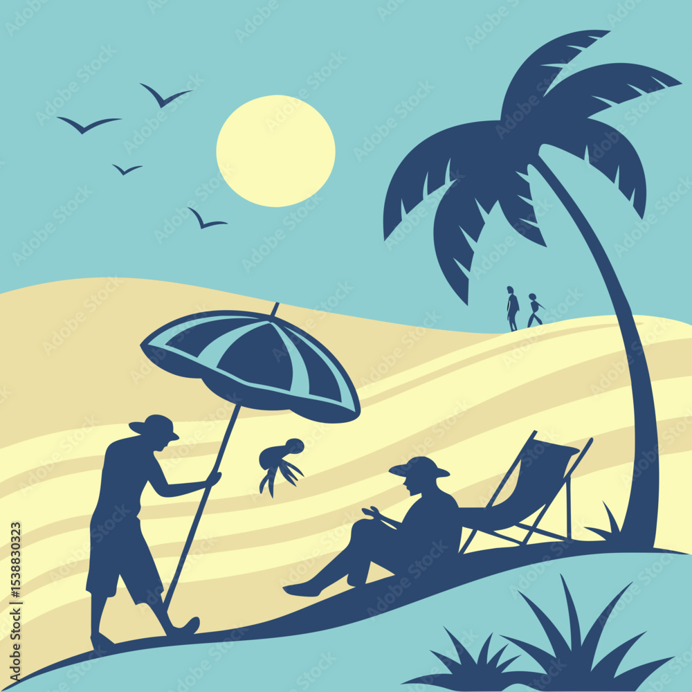 Fototapeta premium summer vector