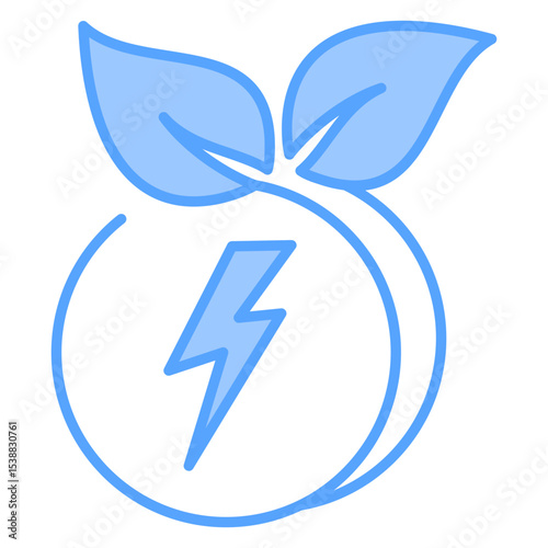 Green Energy Blue Icon