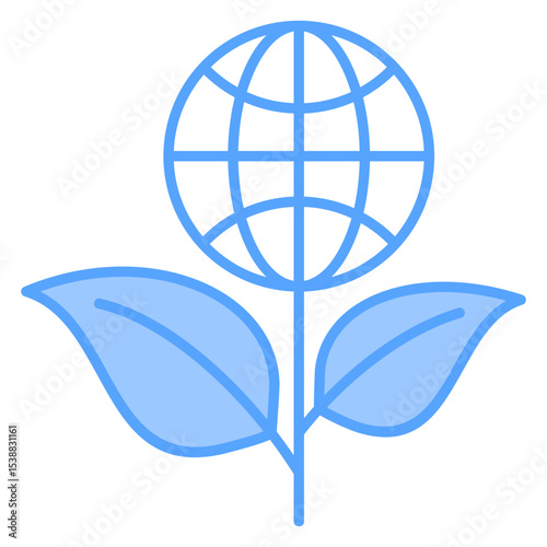 Ecology Blue Icon