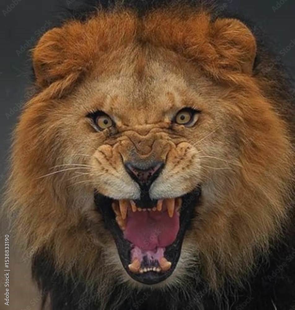 Naklejka premium León reu de la selva