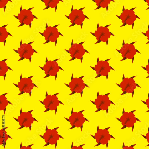 Seamless Mandala Flower Design for Fabric or Wallpaper