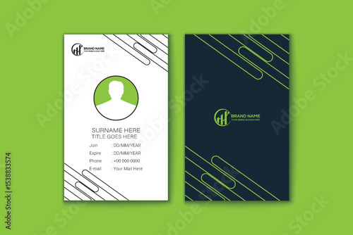 Professional modern clean minimal business card or visiting card design