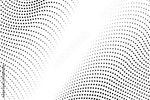 Abstract Black Halftone Dot Pattern Background