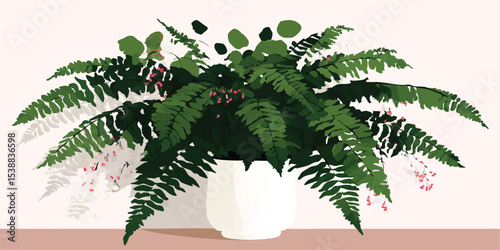A vibrant houseplant with l...