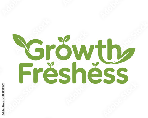 Growth Freshness logo featuring leaves and sprouting plants.