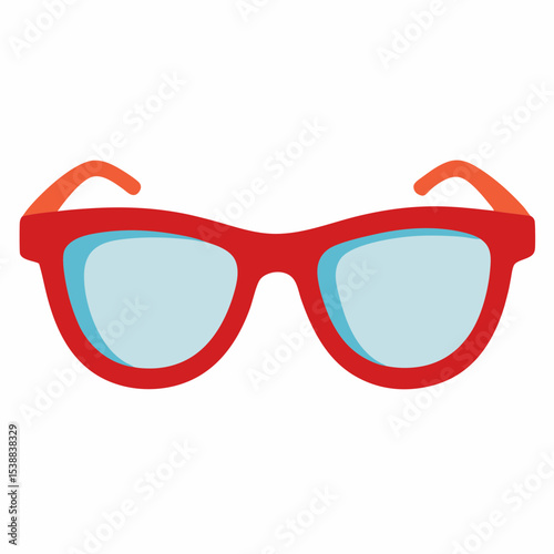 Reading Glasses Vector Illustration | Generative AI & Linocut Silhouette Design