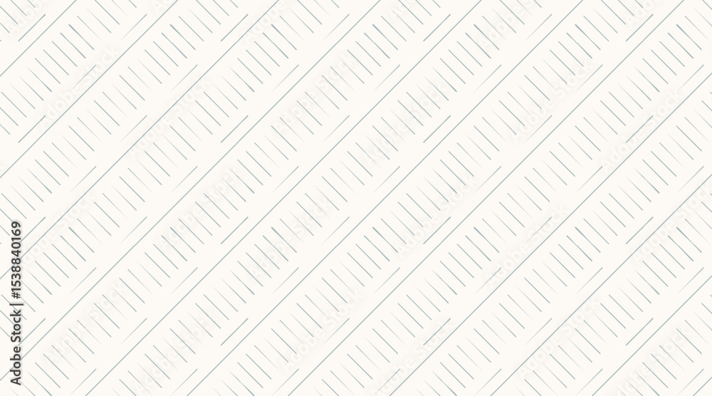 Seamless diagonal stripe pattern with a hand-drawn sketch texture. Abstract gray and white organic lines
