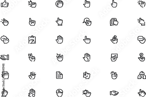 Hand Gesture Icons Vector EPS Download - 40+ Free Icons