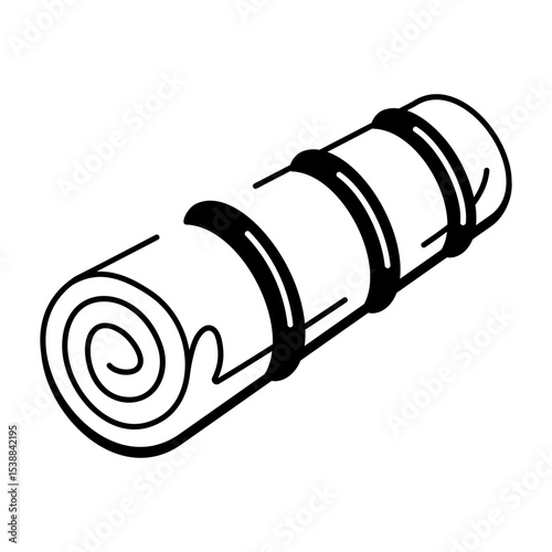 A drawing style icon of composite roll
