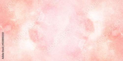 Beautiful watercolor art background. Pink and yellow shades aquarelle painted paper textured stain element for text design, Watercolor texture for cards, flyers, poster, banner background.