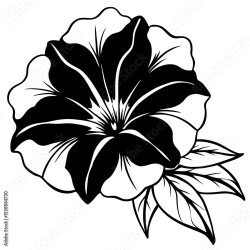Minimal Petunia Illustration