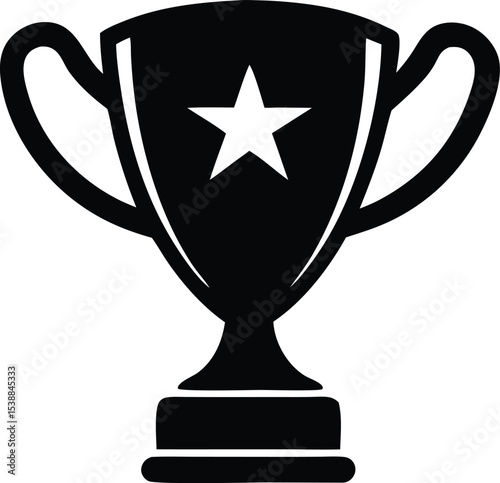 trophy logo vector illustration