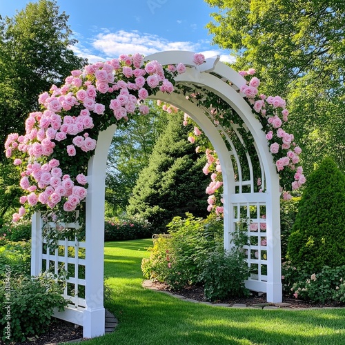 Pink Rose Archway