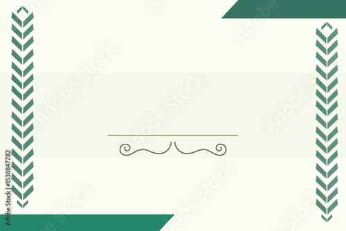 Certification in green tone of completion( design template, background) border, frame, Useful for: Certificate of education, awards, winner ect.