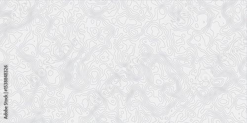 contour wavey out line style topo map seamless concept topographic decorative georaphic line surface white light topographic design. 