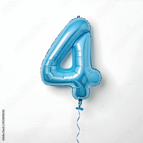  font number 4 birthday party balloons 