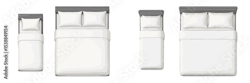 Bedding sets displayed in various sizes and orientations for bedroom decoration