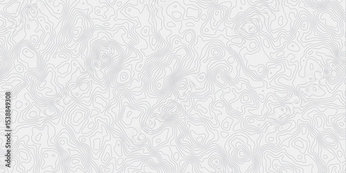 modern white and grey wavey curve line contour map design featuring  topography minimalist white background.