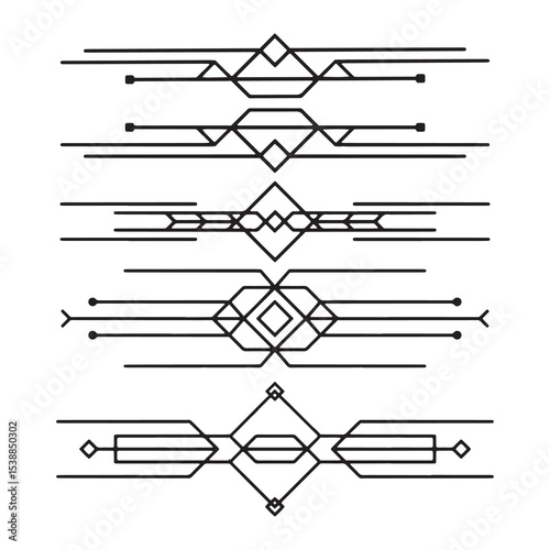 Decorative vintage vector frames and ornamental design elements set