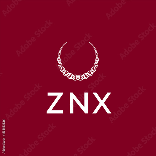 ZNX logo design vector template