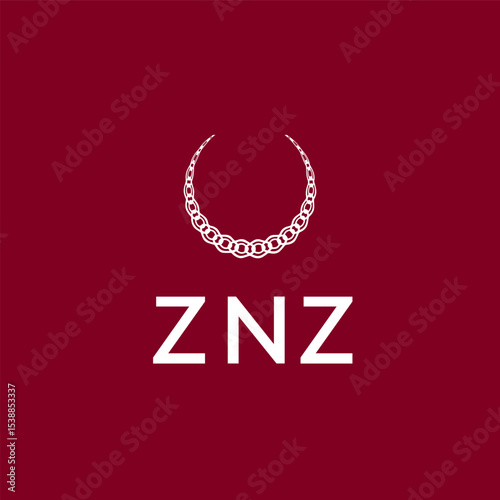 ZNZ logo design vector template