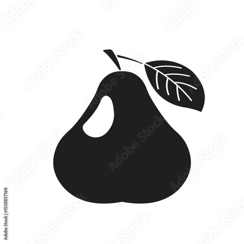pear silhoutte vector design