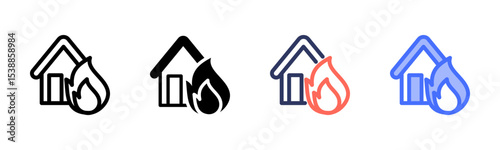 Burning House Icon