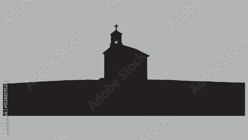 Silhouette of a Church