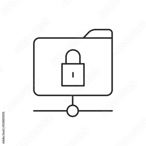 Security line icon elements. Contains secure payment, encryption, safety, insurance, data protection, detector, sensor, locked, password and cyber security icons. Solid icon collection.