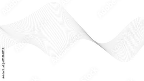 Thin wavy line abstract background. Wavy line horizontal divider outline minimalist background. abstract background design with curve blend lines.