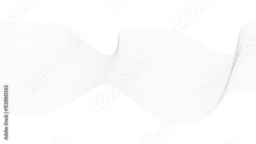 Thin wavy line abstract background. Wavy line horizontal divider outline minimalist background. abstract background design with curve blend lines.