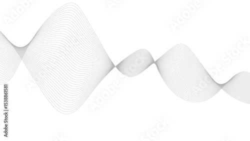 Thin wavy line abstract background. Wavy line horizontal divider outline minimalist background. abstract background design with curve blend lines.