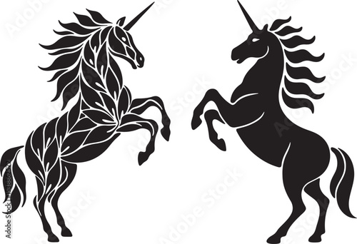 black horse vector illustration