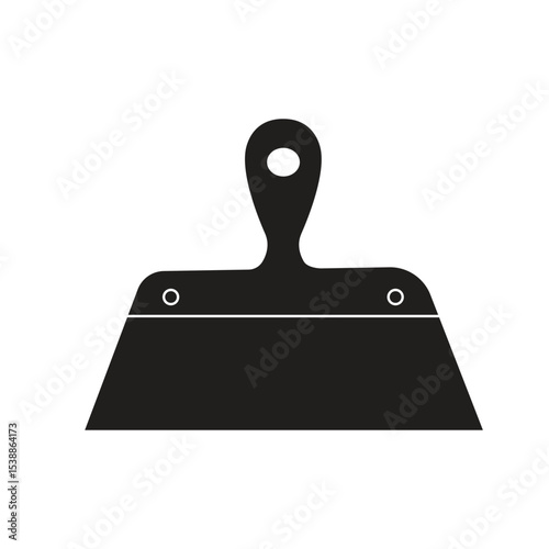 putty knife silhoutte vector design