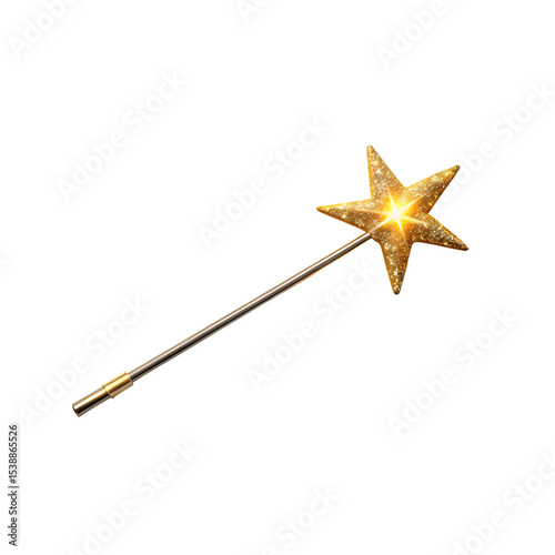Beautiful Magic wand with white background