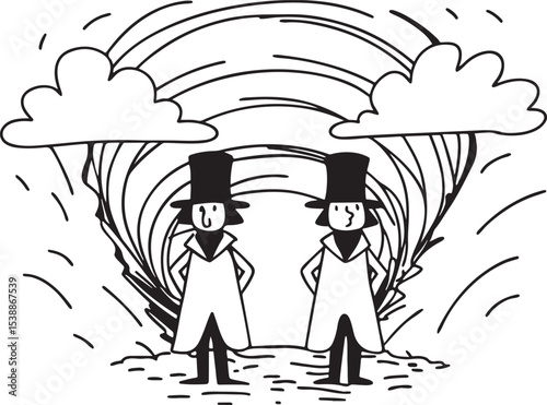 Man and woman silhouette vector illustration of a business couple or family in love by a window
