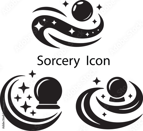 Crystal Ball with Sparkle Vector