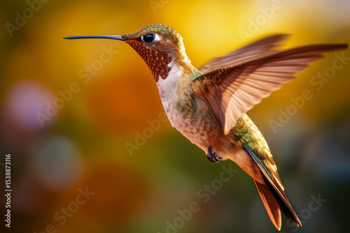 Generated image of a hummingbird